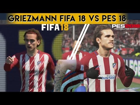 Griezmann FIFA 18 VS Griezmann PES 2018 - UCBsDKSasq2jzybVY8K54Cig