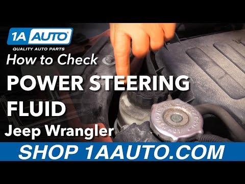 Check the Jeep Wrangler power steering fluid level - Jeep Wrangler (MK 3, JK )