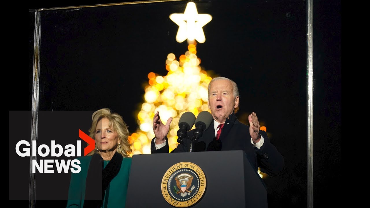 Biden, First Lady mark 100th year of national Christmas tree lighting ceremony