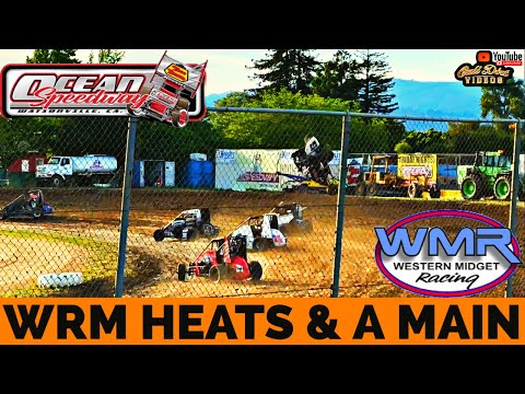 WMR Midgets Ocean Speedway Full Event - dirt track racing video image