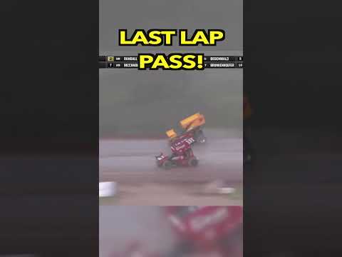 Last Lap Pass - dirt track racing video image