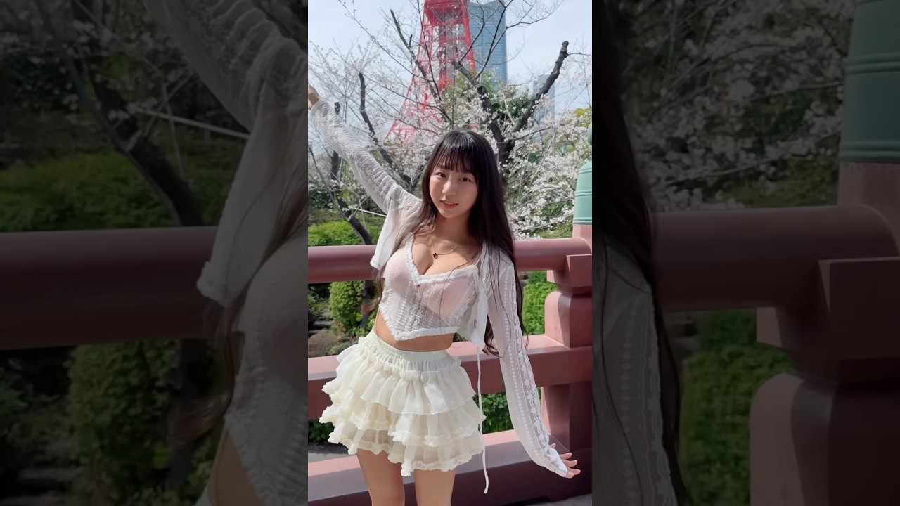 도쿄 타워가 보이는 벚꽃 스팟 Tokyo Tower and Sakura🌸