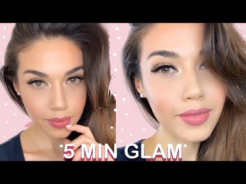 QUICK & SIMPLE 5 MIN GLAM MAKEUP TUTORIAL | Eman - UCaZZh0mI6NoGTlmeI6dbP7Q