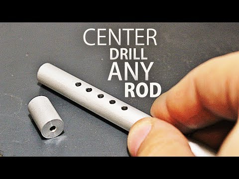 Simplest Way to Drill in the Center of ANY Rod! - UCfCKUsN2HmXfjiOJc7z7xBw