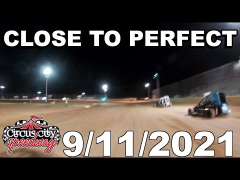 CLOSE TO PERFECT - 600cc Micro Sprint Car Racing at Circus City Speedway: 9/11/2021 - dirt track racing video image