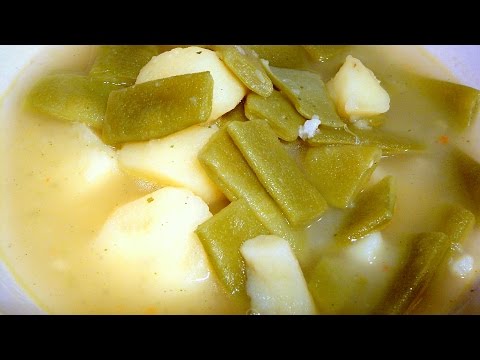 HEALTHY SOUP stringless beans & potatoes How to cook recipe