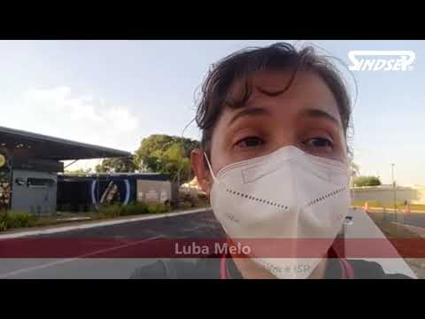 Luba Melo em Brasília contra a PEC 32 de Bolsonaro