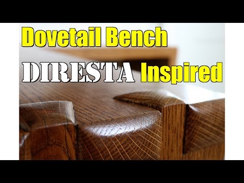 DIRESTA inspired dovetail mudroom bench - FarmCraft101 DIY - UCO4AaIooUgGTlBH64KWO76w