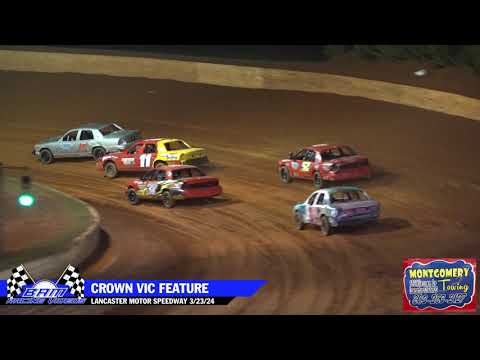 Crown Vic Feature - Lancaster Motor Speedway 3/23/24 - dirt track racing video image