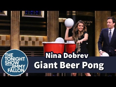 Giant Beer Pong with Nina Dobrev - UC8-Th83bH_thdKZDJCrn88g