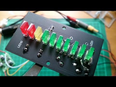 Matte Black PCB - LED Bargraph uses LM3915 - UCmHvGf00GDuPYG9DZqQKd9A