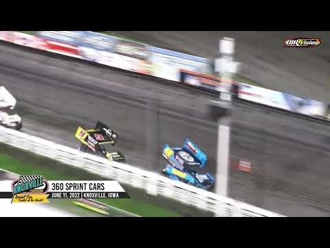 Knoxville Raceway 360 Highlights / June 11, 2022 - dirt track racing video image