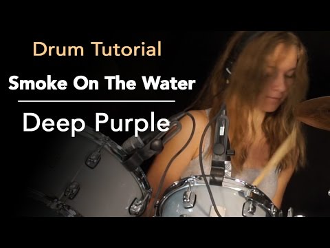 How to play Smoke On The Water; drum tutorial by Sina - UCGn3-2LtsXHgtBIdl2Loozw