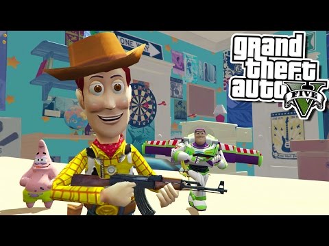 GTA 5 TOY STORY SAVING SPONGEBOB W/ Yoda, Power Rangers & More! (GTA 5 Mods) - UCANBW6ACWi9huiCfbKk1pbQ