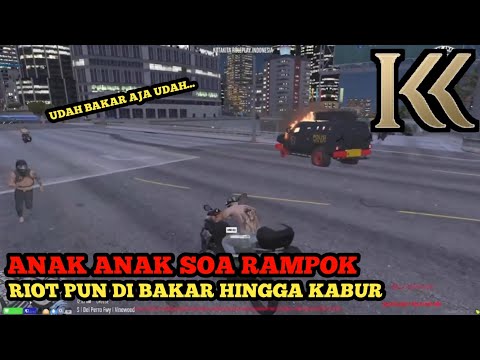GTA 5 ROLEPLAY / ANAK ANAK SOA BAKAR RIOT HINGGA KABUR KE DEPAN RS ‼️#KOTAKITARP