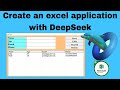 create an excel application with Deepseek  deepseek excel