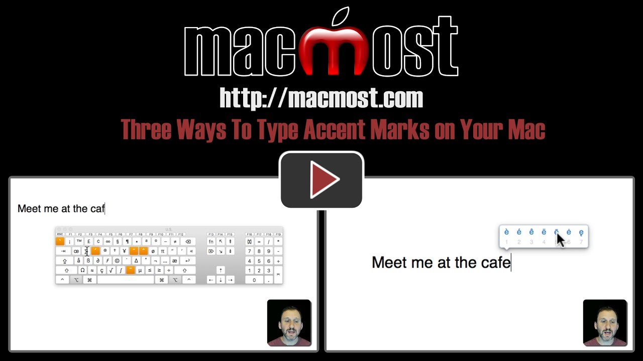 Three Ways To Type Accent Marks on Your Mac – MacMost