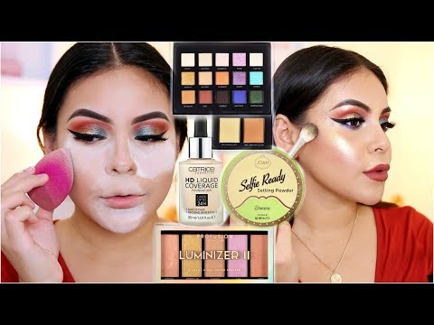 NEW DRUGSTORE MAKEUP 2018: FULL FACE FIRST IMPRESSIONS | JuicyJas