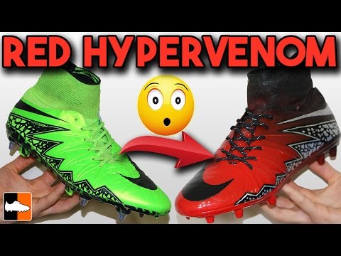 How To Make Red Limit Hypervenom - Nike Spray Paint Custom Boots - UCs7sNio5rN3RvWuvKvc4Xtg