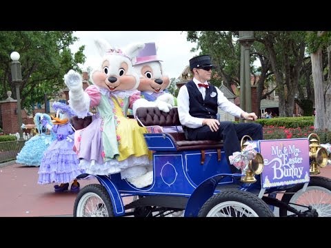 Happy Easter Parade 2014 at The Magic Kingdom with Mr & Mrs Easter Bunny, Azalea Trail Maids - UCe-gHr2O_LP7t0YJYHZQZlg