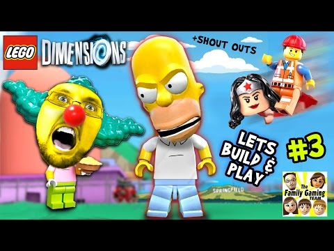 Lets Build & Play LEGO Dimensions #3: MONSTER HOMER in Springfield  (Just Let Me Build The Car Man!) - UCC-RHF_77zQdKcA75hr5oTQ