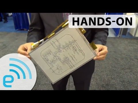 Sony 13.3-inch E Ink Digital Paper hands-on | Engadget at SID 2013 - UC-6OW5aJYBFM33zXQlBKPNA