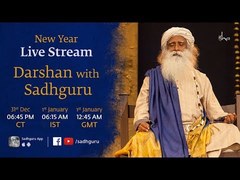 WATCH #Spiritual | New Year Live Stream | Darshan with SADHGURU #India #Special