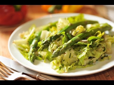 Ensalada de esparragos y pepinos - Asparragus cucumber salad - Recetas de ensaladas - UCvg_5WAbGznrT5qMZjaXFGA