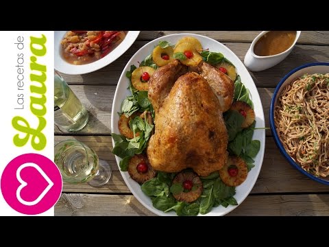 Como preparar PAVO AL HORNO jugoso y tierno - A la Hawaiana con vino blanco - Oven Roasted Turkey - UCbtJ9-FGxyT76V5ebEDNhgg