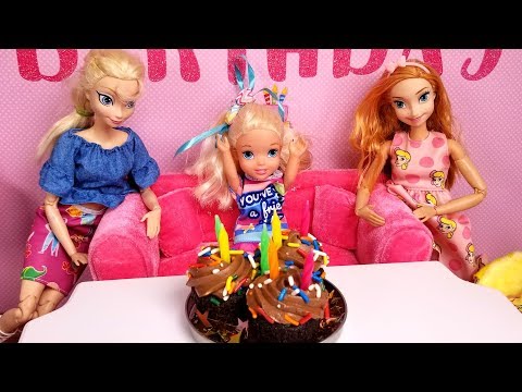 Elsa's BIRTHDAY - Special guests ! Elsa & Anna toddlers - party - pinata - Barbie - cake - gifts - UCQ00zWTLrgRQJUb8MHQg21A
