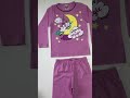 Conjunto Pijama Infantil Menina em Meia Malha Lilás - Kontrato