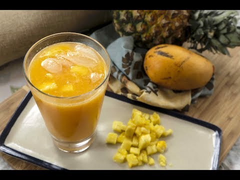 Agua fresca de mango con piña - UCvg_5WAbGznrT5qMZjaXFGA