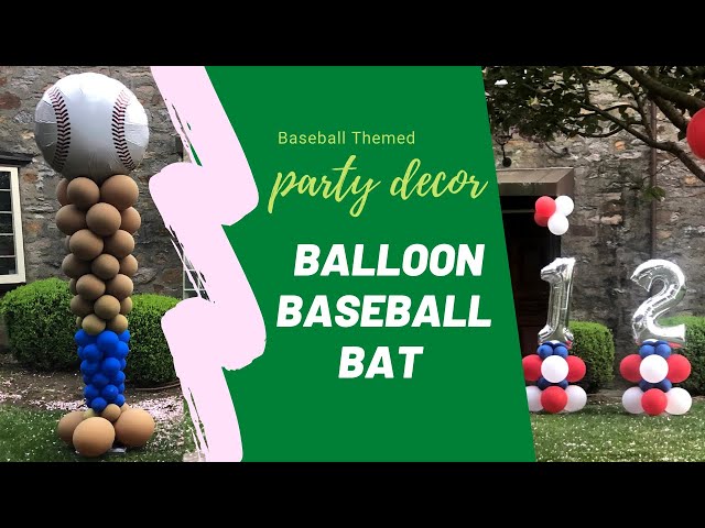 How to Make a Baseball Balloon Garland