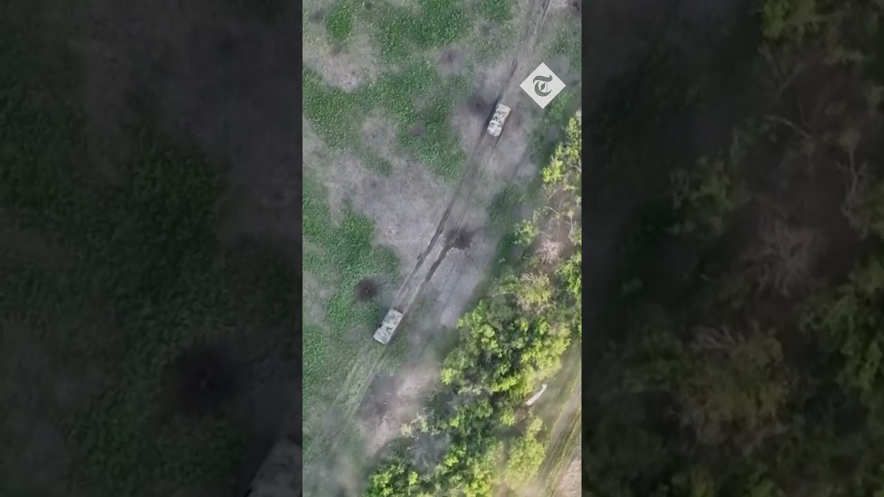 Ukrainian soldiers use improvised battle drones near Donetsk to stop the Russian advance