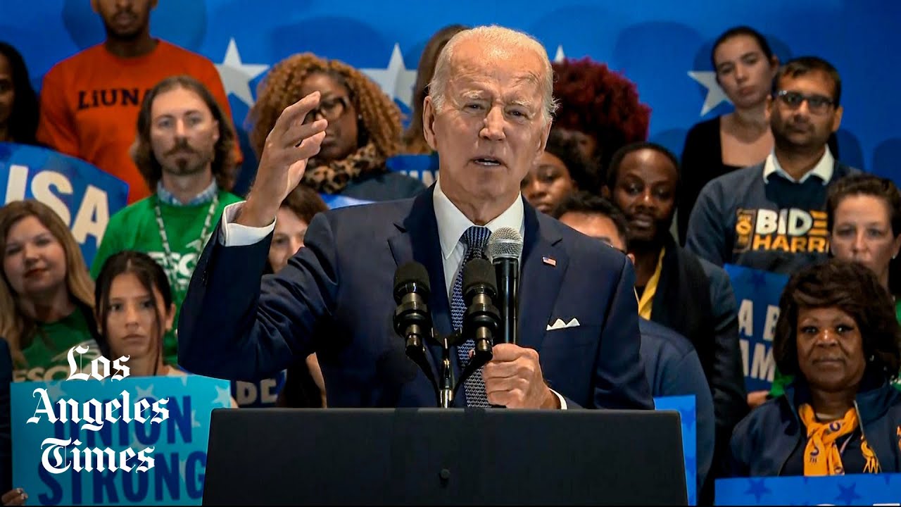 ‘Democracy itself is on the ballot’ in November, Biden says