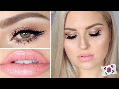 Korean Brand Makeup Tutorial! ♡ Dewy Skin & Shiny Eyes! - UCMpOz2KEfkSdd5JeIJh_fxw