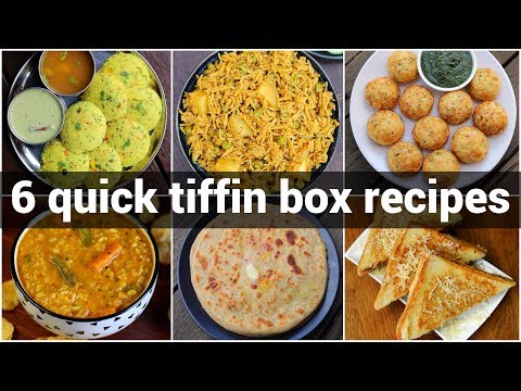 6 kids school tiffin box recipes | लंच बॉक्स रेसिपी बच्चों के लिए | office tiffin box recipes |