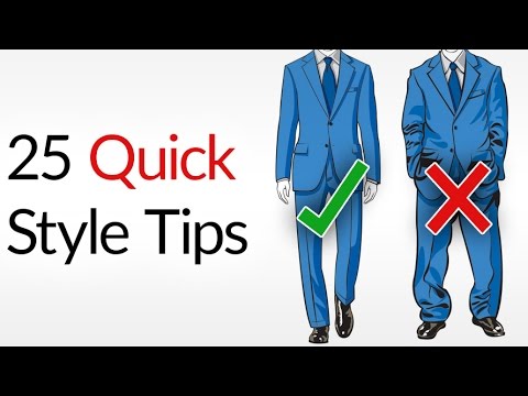 25 Quick & Dirty Style Tips | Men's Fashion Do's & Don'ts | INSTANTLY Dress Better Advice For Men - UCmRfQHc3U4fV1-i8Ry1HmtA