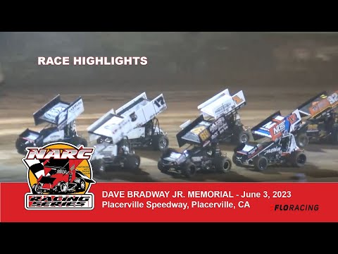 NARC SPRINT CARS @ PLACERVILLE SPEEDWAY - JUNE 3, 2023 - dirt track racing video image
