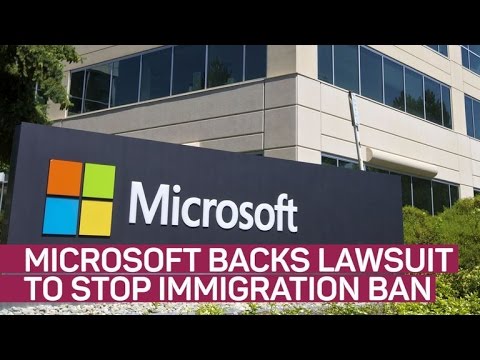 Microsoft joins suit to stop immigration ban, other tech firms to follow (CNET News) - UCOmcA3f_RrH6b9NmcNa4tdg