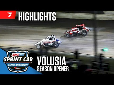 𝑯𝑰𝑮𝑯𝑳𝑰𝑮𝑯𝑻𝑺: USAC AMSOIL National Sprint Cars | Volusia Speedway Park | February 10, 2025 - dirt track racing video image