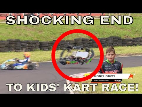 SHOCKING END to Kids' Kart Race! Most Watched Kart Race Ever in First Month on YT!, UKC Rd 3, Wigan.