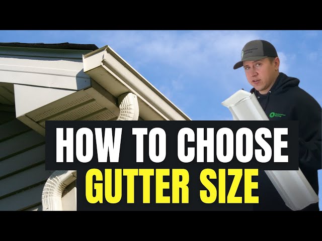 What Size Downspout Do You Need for a 6 Inch Gutter?