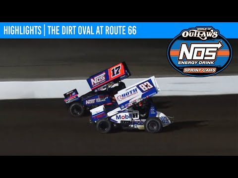 World of Outlaws NOS Energy Drink Sprint Cars | Route 66 Raceway | October 19, 2024 | HIGHLIGHTS - dirt track racing video image