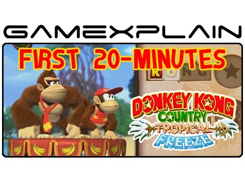 Donkey Kong Country: Tropical Freeze - First 20-Minutes - World 1 Playthrough (Japanese Version) - UCfAPTv1LgeEWevG8X_6PUOQ