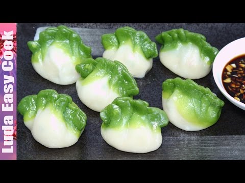 Вкусные ЦВЕТНЫЕ ПЕЛЬМЕНИ рецепт Китайские ПЕЛЬМЕНИ на пару - Spinach Green Dumpling làm Bánh há cảo - UCwZ6TJuh2PsR83k5PkkQx4A