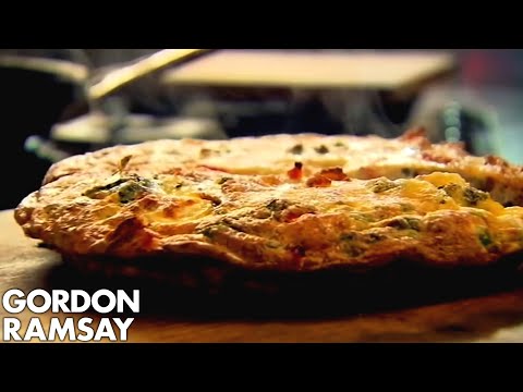 Bacon, Pea & Goat's Cheese Frittata - Gordon Ramsay - UCIEv3lZ_tNXHzL3ox-_uUGQ