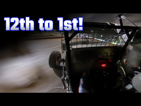 Tanner Holmes 12th to 1st A Main Win At Cottage Grove Speedway! (FULL ONBOARD) - dirt track racing video image