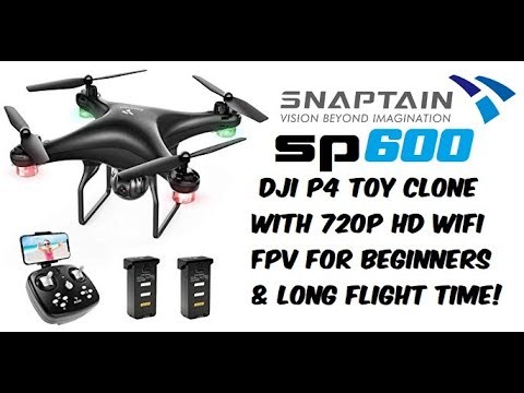 Snaptain SP600 720P Wifi FPV Drone Review - Great Flyer with Long Flight Time! - UCu9W2fjJrH8E6aa1AQuSD4A