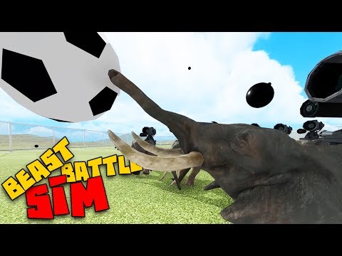 Epic Elephant Vs. Dinosaur Soccer Match! - Beast Battle Simulator Gameplay - UCK3eoeo-HGHH11Pevo1MzfQ